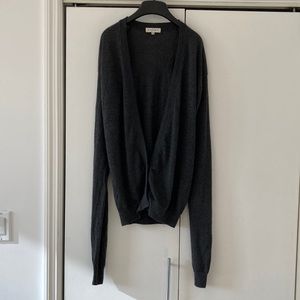 NWOT—Celine charcoal grey cashmere oversized cardigan